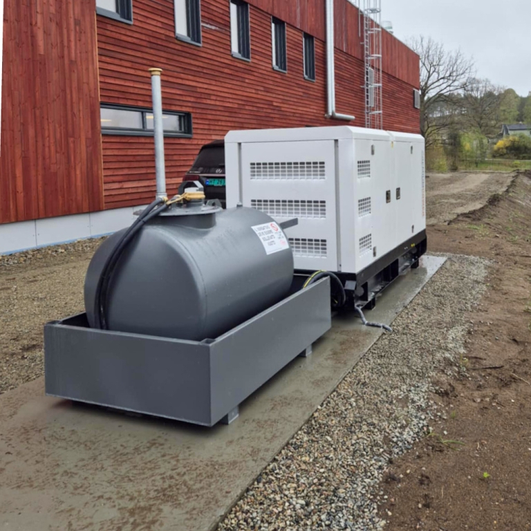 Nødstrømsaggregat fra FS Energi på 100 kVA / 400V