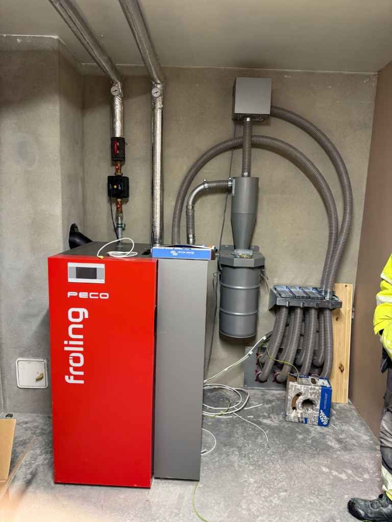 Fröling pelletsfyring hos Øystein Kleiven. Lalm 2026